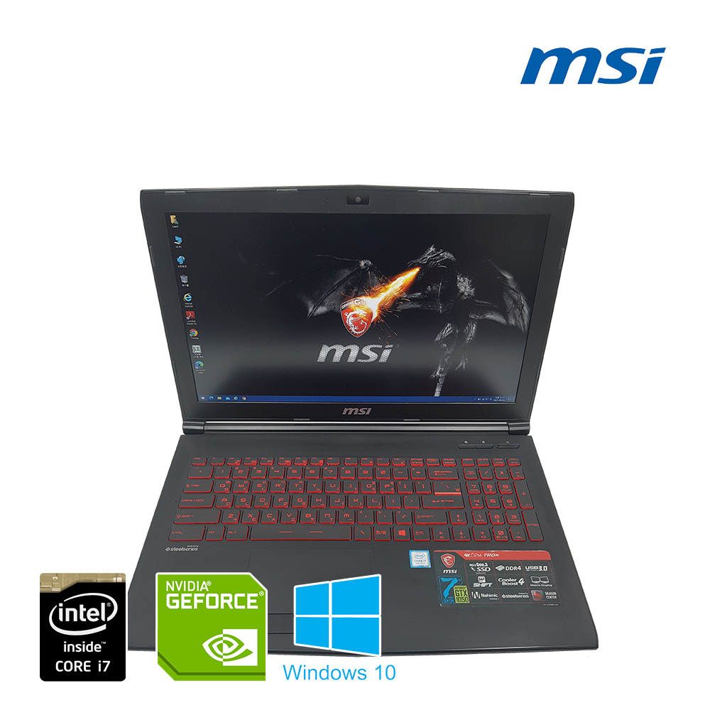 MSI i7 고성능 지포스 GTX 1050 SSD 게이밍 Full HD 노트북 (DDR4 램, 용량 1250G!)