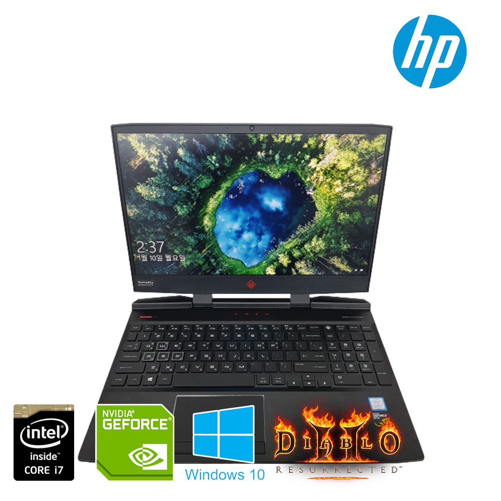 HP OMEN i7 고성능 지포스 GTX 1070 NVMe SSD 512G 탑재 게이밍 노트북 (게이밍 모니터급 디스플레이 탑재!!)