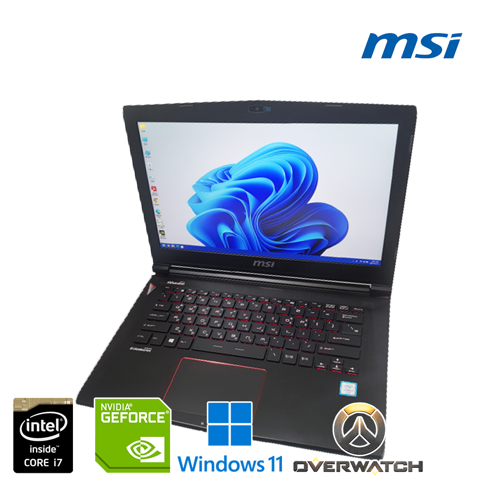 MSI 팬텀 i7 NVMe M.2 SSD 지포스 GTX 970 그래픽 3D/2D 도면 작업용 업무용 노트북 (윈도우11, 기본 램 16G, 총 용량 1128G!!)