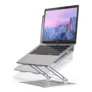 튼튼하고 견고한 인체공항적 디자인 알루미늄 소재 컴퓨터 노트북 받침대 거치대 (편리한 휴대성)