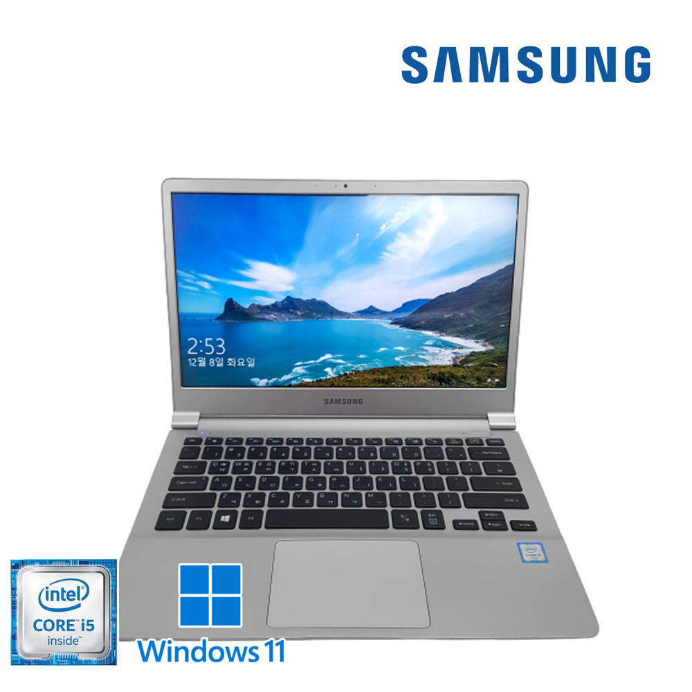 [배터리새제품] 초슬림 840g 삼성 노트북9 Metal 실버 스카이레이크, Full HD, 램8기가, 윈11 업그레이드