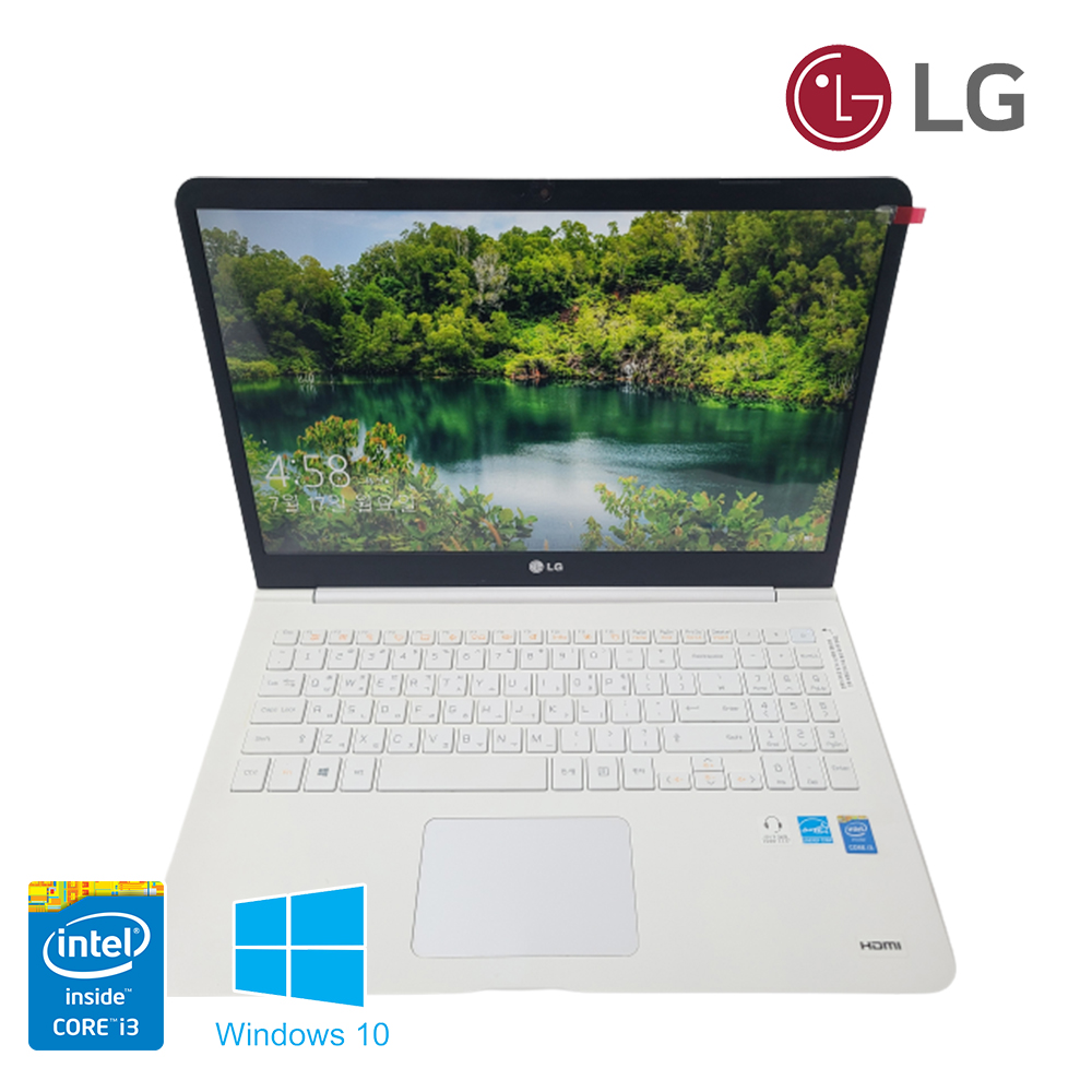 LG 그램 화이트 15.6인치 슬림하고 휴대성 좋은 노트북 Full HD 윈10 (램 8G, SSD 256G 업그레이드)