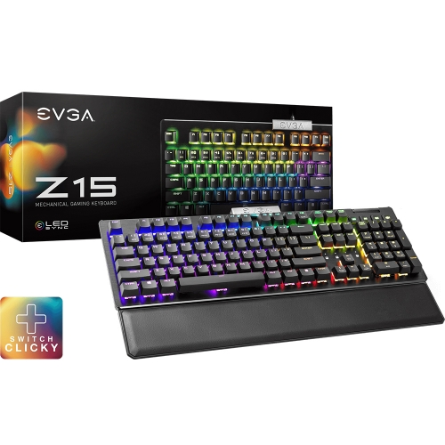 EVGA Z15 RGB 게이밍 키보드 한글 (스피드 브론즈)