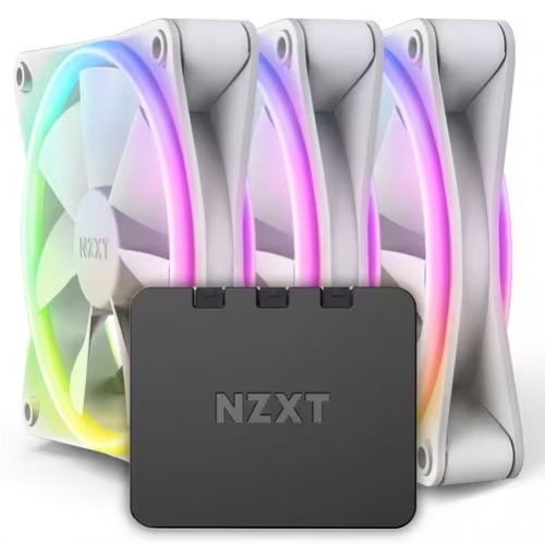 NZXT F120 RGB DUO Matte White (3PACK/Controller) 시스템 쿨러